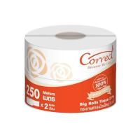 ราคา Correct กระดาษชำระม้วนใหญ่ หนา 2 ชั้น ความยาว 250 เมตร/ม้วน บรรจุ 2 ม้วน/แพ็ค x 1 แพ็ค (ความยาวสุทธิ 500 เมตร) (7599485059267)
