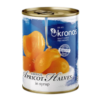 ราคา Kronos Apricot Halves in Syrup โคโนส แอปริคอตผ่าครึ่งในน้ำเชื่อม 820g (509773165416432)