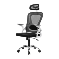 ราคา Deli เก้าอี้สำนักงาน พร้อมพนักพิงศีรษะ รับประกัน1ปี สีขาวดำ รุ่น E4959 1ตัว (582276828279818)