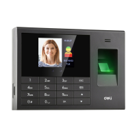 ราคา Deli เครื่องสแกนลายนิ้วมือ สแกนหน้า สีดำ รุ่น E3765 1เครื่อง (904744652601014)