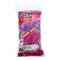 ราคา โพลี-ไบรท์ ถุงมือยางธรรมชาติ ยาวพิเศษ รัดข้อ ขนาด L 3 คู่ (671234201898584)