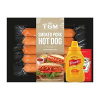ราคา ทีจีเอ็ม ฮอทดอกหมูรมควัน 300 กรัม (934750052040316)