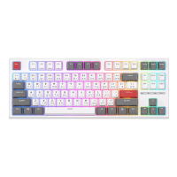 ราคา Keyboard (คีย์บอร์ด) Royal Kludge Rkr87 White,rk Brown Switch (241836589800737)