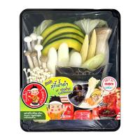 ราคา ชุดผักสุกี้น้ำดำตี๋น้อย 550g แพค (635346878279663)