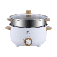 ราคา Camel หม้อไฟฟ้า หม้อนึ่งไฟฟ้า อเนกประสงค์ หม้อไฟฟ้ามินิ 1000w ไม่ติดกระทะ ปรับอุณหภูมิ3ระดับ White 3lมีชั้นนึ่ง (379348283042094)