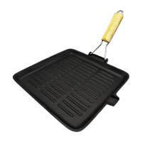 ราคา Color Kit กระทะเหล็กปิ้ง-ย่าง เหล็กหล่อ Cast Iron หมูกะทะ สเต็ก เหลี่ยม 28 ซม. Gv-64 (889501830146157)