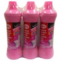 ราคา เอโร่ น้ำยาล้างห้องน้ำ สูตรเข้มข้น สีชมพู 1000 มล. x 3 ขวด (7497535455427)