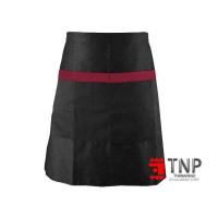 ราคา เอโร่ ผ้ากันเปื้อนครึ่งตัว สีดำแถบแดง (7497364996291)