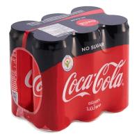 ราคา โค้ก ซีโร่ เครื่องดื่มน้ำอัดลม น้ำตาล 0% 325 มล. x 6 (7497389146307)