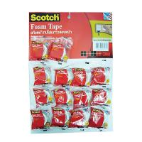 ราคา สก๊อตช์ เทปโฟมกาวสองหน้า 12 ม้วน (7325005578435)
