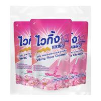 ราคา ไวกิ้ง น้ำยาถูพื้น สีชมพู 750 มล. x 3 (650542312207325)