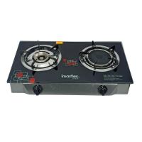 ราคา อิมาร์เฟล็กซ์ เตาแก๊สหัวทองเหลืองคู่อินฟาเรด หน้ากระจก รุ่น Ig-429 (803546827843638)