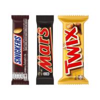 ราคา [แพ็กสุดคุ้ม] Twix แท่งคู่ 50 กรัม 1 ชิ้น+mars 47 กรัม 1 ชิ้น+snickers 51 กรัม 1 ชิ้น (959340112768337)