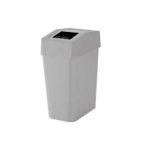 ราคา ดีเคดับบลิว Dkw(official) ถังขยะเหลี่ยมฝาครอบสวิง 18ลิตร Hh-228lp สีเทา (731722026895504)