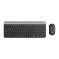 ราคา Wireless Keyboard & Mouse (คีย์บอร์ดและเมาส์ไร้สาย) Logitech Mk470 Slim Wireless Keyboard And Mouse Combo (black) (en/th (971452021013674)