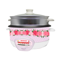 ราคา โซน่าร์ หม้อหุงข้าวอเนกประสงค์ พร้อมซึ้งนึ่ง รุ่น Sr-d911 ขนาด 3 ลิตร สีชมพู (79997070112636)