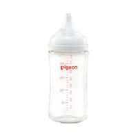 ราคา Pigeon พีเจ้น ขวดนมแก้วคอกว้าง พร้อมจุกเสมือนนมมารดา รุ่น Softouch 8 Oz. (507130754418404)