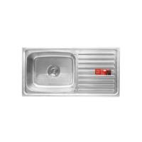 ราคา Lucky Flame อ่างล้างจาน 1 หลุม 1 ที่พักจาน รุ่น BIS-1056XL