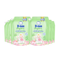 ราคา [ยกลัง] D-nee ดีนี่ ผลิตภัณฑ์ปรับผ้านุ่มเด็ก ออร์แกนิค ออร์แกนิคทัช 1,100มล. x6, สีเขียว (222175785476501)