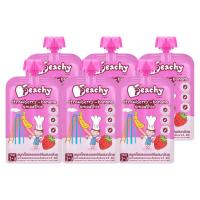 ราคา Peachy ชุดสุดค้ม รสสมูทตี้สตรอเบอร์รี่ผสมกล้วย 6 ถุง undefined (r6=6ถุง) (166041473656544)