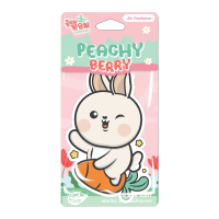 ราคา (1แถม1ในแพ็ค) Fresh Time แผ่นหอมปรับอากาศ น้ำหอมรถยนต์ แผ่นหอม Peachyberry (746256085114118)