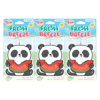 ราคา [แพ็ค3ชิ้น] Fresh Time แผ่นหอมปรับอากาศ น้ำหอมรถยนต์ กลิ่นfresh Breeze (826751438131359)