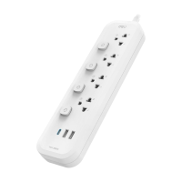 ราคา Deli รางปลั๊กไฟ 10a 2300w มี มอก. 4ช่อง 3เมตร 2usb 1typec สีขาว รุ่น Ct477 1ชิ้น (463376040065849)