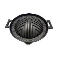 ราคา Color Kit กระทะเหล็กย่างสไตล์เกาหลี เหล็กหล่อ Cast Iron หมูกะทะ ขนาด 27 ซม. (561823974511882)