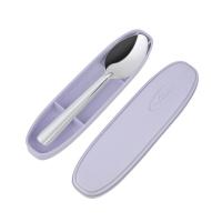 ราคา Seagull ชุดช้อนส้อมพร้อมกล่องพลาสติก ข้าวไทย (สีม่วง) (377813480599833)