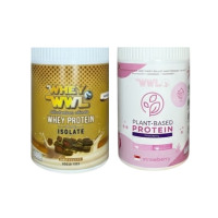 ราคา Wheywwl โปรตีนขนาดทดลองแบบกระปุก 200 g เวย์โปรตีนกาแฟ 1 กระปุก โปรตีนพืชสตอเบอรี่ 1 กระปุก (786270494955213)