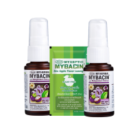 ราคา Mybacin (1 แถม 2) สเปร์ยพ่นคอ ขนาด 15 ml สูตรมังคุด +เม็ดอมซิงค์รสapple 1 ซอง (955660465763898)