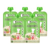 ราคา Peachy อาหารเสริมเด็กรสผักผลไม้ รสแอปเปิ้ลผสมน้ำผักโขมและมันเทศบด 5 ถุง (r05 = 5 ถุง) (780732630804411)
