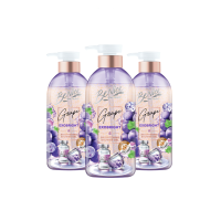 ราคา [แพ็ค3] Benice บีไนซ์ เกรป เอ็กโซ ไบรท์ ชาวเวอร์ เจล 450มล. x3, สีม่วง (753949196111480)