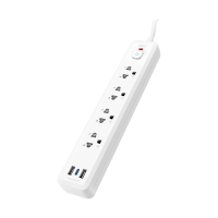 ราคา Deli รางปลั๊กไฟ 10a 2300w มี มอก. 4ช่อง 5เมตร 2usb 1typec 1สวิตซ์ สีขาว รุ่น Ct500 1ชิ้น (273694263730957)