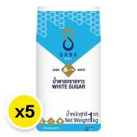 ราคา ษฎาน้ำตาลทรายขาว1กกx5 (6974527373507)