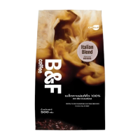 ราคา อิตาเลี่ยน เบลนด์ เมล็ดกาแฟแท้คั่ว100% (คั่วเข้ม) เมล็ดกาแฟ2สายพันธุ์ หอมเข้มข้นหนักแน่นจากโรบัสต้า (549090881015641)
