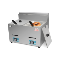 ราคา Gmax หม้อทอดแก๊ส เตาทอดแก๊ส ขนาด 6ลิตร 2อ่าง หม้อทอด Gas Fryer รุ่น Zl-72 undefined เตาทอดเฟรนฟราย ทอดไก่ (6969486049475)