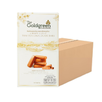 ราคา [แพคโปร10] The Goldgreen - ช็อกโกแลตชาไทยคลุกเกล็ดทองม้วน Crispy Coco Thaitea Chocolate Bars 90กรัม (190253940466929)
