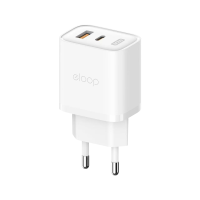 ราคา Eloop C31t หัวชาร์จเร็ว Pd 30w 2 Port Usb Type C Adapter Fast Charge อแดปเตอร์ type c ชาร์จไว Gan Charger ขนาดเล็ก undefined White (888658221991324)