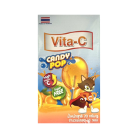 ราคา Vita C Candy Pop ไวต้าซี แคนดี้ป๊อป - ลูกอมผสมวิตามินซี รสส้ม (1 กล่อง 10 ซอง) Gov0001ina (920648064742263)