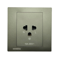 ราคา Siemens Relfa Plus เต้ารับเดี่ยว มีกราวด์ มีม่านนิรภัย (พร้อมฝา) ขนาด 86 มม. สีเทาดำ (458311807013943)