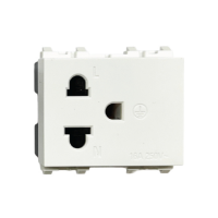 ราคา Siemens Delta® Relfa เต้ารับขากลมแบน เดี่ยว มีกราวน์ มีม่านนิรภัย สีขาว (765333245131204)