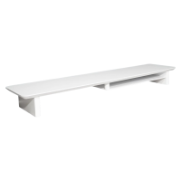 ราคา Deskspace ชั้นวางมอนิเตอร์ Desk Shelf ไม้แท้ undefined สีขาว (size : L) (209701080061100)