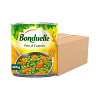 ราคา [12 กระป๋อง] Bonduelle ถั่วลันเตาและเบบี้แครอท 400 กรัม. (green Peas & Baby Carrots) ผักกระป๋องพร้อมรับประทาน (852861534902395)