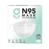 ราคา จี ลัคกี้ หน้ากากอนามัย N95 แมสหน้าเรียว ทรง 3 มิติ หนา 4 ชั้น สีขาว 20 ชิ้น (704583087244712)