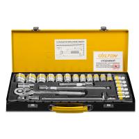 ราคา Delton King Tools ชุดเครื่องมือ ชุดประแจ ชุดบล็อก 24 ชิ้น ขนาด 1/2 นิ้ว (4 หุน) King Tools Series รุ่น Dkt-24pcs (983251512001937)