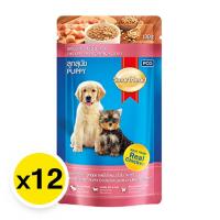 ราคา สมาร์ทฮาร์ท อาหารลูกสุนัขแบบซอง รสไก่เกรวี่ 130 กรัม X 12 ซอง (7497556852931)