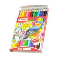 ราคา ตราม้า สีไม้ 12 สี แท่งสั้น แพ็ค 12 กล่อง (7416097931459)