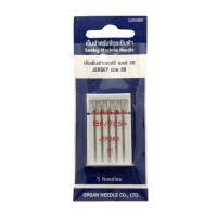 ราคา Organ Needles เข็มจักรเย็บผ้าเจอร์ซี่ย์ เบอร์ 80/11 ใช้สำหรับเย็บผ้าทอ ผ้าถักไหมพรม ผ้ายืด (751330094079868)