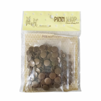 ราคา Pinnshop กระดุมแป๊กพลาสติกเรซิ่น ใช้สำหรับตกแต่งงานฝีมือ หรืองาน Diy สีบรอนซ์ แพ็ค 50 เม็ด 1 ชุด ประกอบด้วยชิ้นส่วน 4 ชิ้น ที่เข้าล็อคกัน (801607348366212)